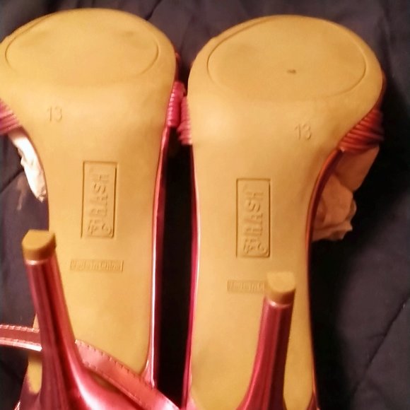 Brash Odessa Pink Rose Strappy Heels Size 13m With Box - Picture 4 of 10